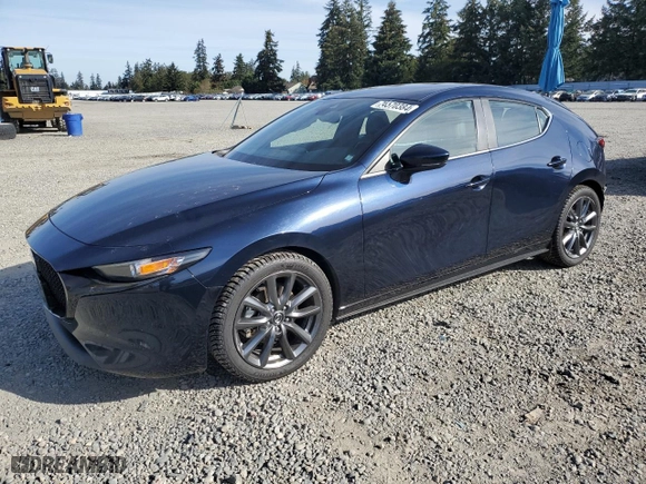 2019 Mazda Mazda3 Hatchback with VIN JM1BPBJM5K1124943, listed as a Copart auction lot 74570384 with 54,569 mi miles and Salvage Title. Bid and sale history available at carsss.com. Image 1.