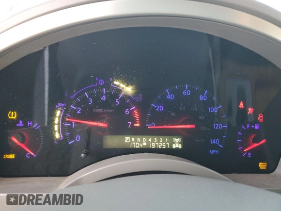 2005 Infiniti QX56 with VIN 5N3AA08C25N805477, listed as a Copart auction lot 80554204 with 197,257 mi miles and Salvage Title. Bid and sale history available at carsss.com. Image 9.