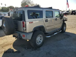 2006 Hummer H2 with VIN 5GRGN23U96H100245, listed as a Copart auction lot 85813544 with 0 mi miles and Salvage Title. Bid and sale history available at carsss.com. Image 3.