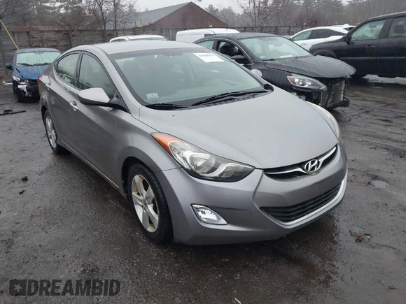 2012 Hyundai Elantra Limited with VIN KMHDH4AE0CU198325, listed as a IAAI auction lot 41938155 with 163,586 mi miles. Bid and sale history available at carsss.com. Image 1.