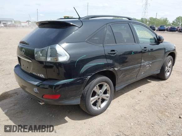 2006 Lexus RX 400h with VIN JTJHW31U660004838, listed as a IAAI auction lot 42184712 with 215,772 mi miles and . Bid and sale history available at DreamBid. Image 4.