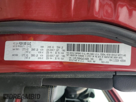 2016 Jeep Cherokee Sport с VIN 1C4PJMAB4GW210689, выставлен на аукционе Copart как лот 65291935 с пробегом 116 351 миль миль и Списание • Salvage title. История ставок и продаж доступна на DreamBid. Изображение 12.