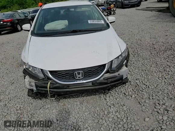 2015 Honda Civic LX with VIN 19XFB2F50FE115636, listed as a Copart auction lot 53855065 with Not Provided miles and Salvage Title. Bid and sale history available at DreamBid. Image 13.