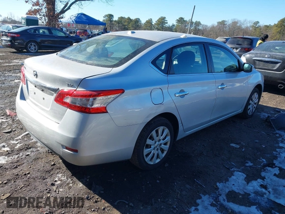 2015 Nissan Sentra S with VIN 3N1AB7AP0FY350992, listed as a IAAI auction lot 41437260 with 154,706 mi miles and . Bid and sale history available at DreamBid. Image 4.