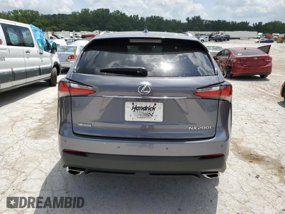 2016 Lexus NX 200t with VIN JTJBARBZ7G2091673, listed as a Copart auction lot 61752665 with 93,576 mi miles and Salvage title. Bid and sale history available at DreamBid. Image 6.