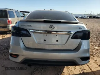 2017 Nissan Sentra S with VIN 3N1AB7AP8HY220980, listed as a Copart auction lot 61602575 with 117,729 mi miles and Salvage title. Bid and sale history available at DreamBid. Image 6.