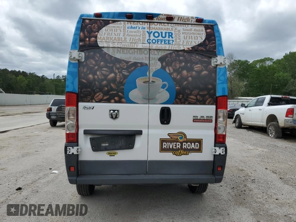2017 Ram ProMaster Cargo with VIN 3C6TRVCG4HE548313, listed as a Copart auction lot 49919845 with 165,160 mi miles and Salvage Title. Bid and sale history available at DreamBid. Image 6.