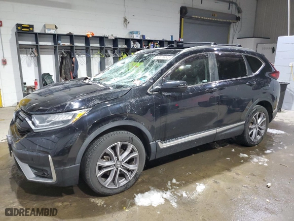 2020 Honda CR-V Touring with VIN 2HKRW2H97LH627497, listed as a Copart auction lot 88074445 with 75,142 mi miles and Salvage Title. Bid and sale history available at carsss.com. Image 1.