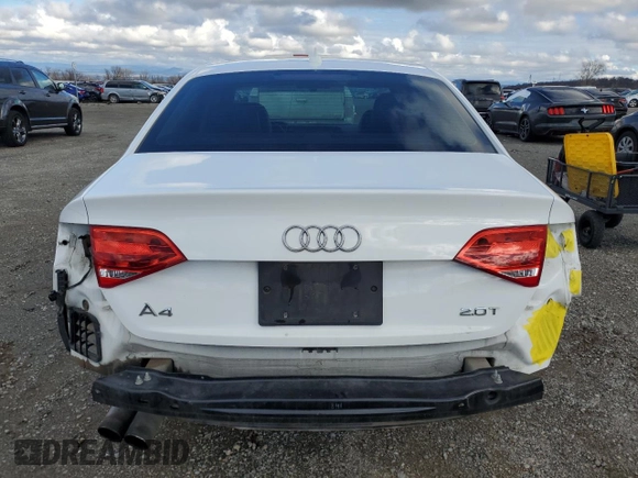 2012 Audi A4 2.0T Premium with VIN WAUAFAFL4CN019505, listed as a Copart auction lot 44648125 with 103,675 mi miles and Salvage Title. Bid and sale history available at carsss.com. Image 6.