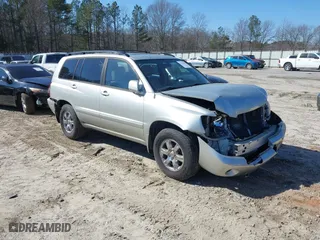 2005 Toyota Highlander with VIN JTEGP21AX50050601, listed as a IAAI auction lot 41473592 with 130,265 mi miles. Bid and sale history available at carsss.com. Image 1.