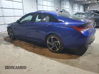 2023 Hyundai Elantra N Line z VIN KMHLR4AF6PU628978, wystawiony jako Copart lot #83431704 z przebiegiem 18 317 mil mil oraz Szkoda całkowita • Salvage title. Historia ofert i sprzedaży dostępna na DreamBid. Obrazek 2.