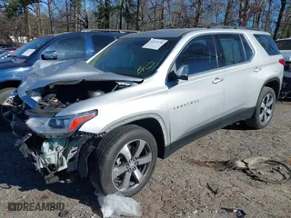 2021 Chevrolet Traverse LT Leather with VIN 1GNERHKW9MJ154256, listed as a IAAI auction lot 41223196 with 79,346 mi miles. Bid and sale history available at carsss.com. Image 2.