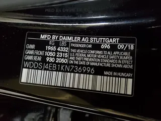 2019 Mercedes-Benz CLA with VIN WDDSJ4EB1KN736996, listed as a Copart auction lot 48208973 with 56,082 mi miles. Bid and sale history available at carsss.com. Image 12.