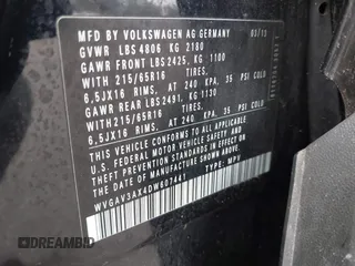 2013 Volkswagen Tiguan SE z VIN WVGAV3AX4DW607441, wystawiony jako IAAI lot #42173141 z przebiegiem 113 186 mil mil oraz . Historia ofert i sprzedaży dostępna na DreamBid. Obrazek 9.