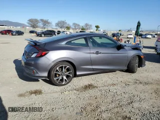 2018 Honda Civic Si Coupe with VIN 2HGFC3A56JH756637, listed as a Copart auction lot 49701635 with 64,789 mi miles and Salvage Title. Bid and sale history available at carsss.com. Image 3.