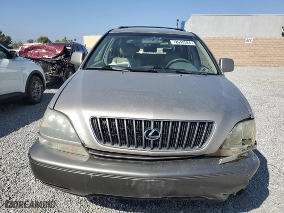 1999 Lexus RX 300 Luxury SUV with VIN JT6HF10UXX0094951, listed as a Copart auction lot 72010524 with 176,315 mi miles and Salvage Title. Bid and sale history available at carsss.com. Image 5.