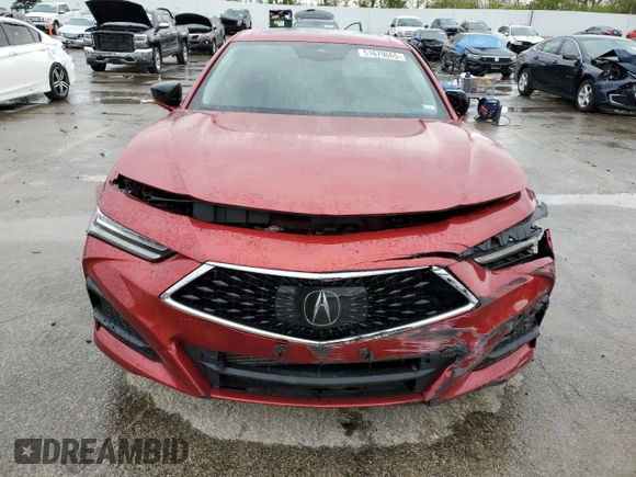 2021 Acura TLX Technology with VIN 19UUB5F42MA008752, listed as a Copart auction lot 51679665 with Not provided miles and Salvage title. Bid and sale history available at DreamBid. Image 5.