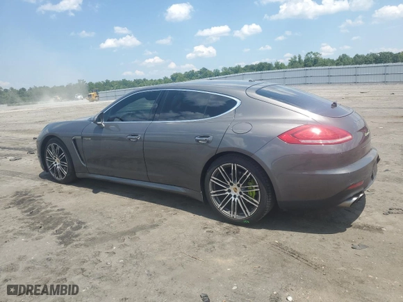 2014 Porsche Panamera S E-Hybrid with VIN WP0AD2A7XEL044979, listed as a Copart auction lot 59395354 with 57,531 mi miles and Salvage Title. Bid and sale history available at carsss.com. Image 2.