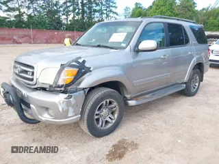 2003 Toyota Sequoia Limited with VIN 5TDBT48A73S199716, listed as a IAAI auction lot 42228560 with 242,716 mi miles and . Bid and sale history available at DreamBid. Image 2.
