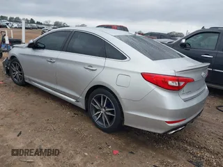 2015 Hyundai Sonata Sport with VIN 5NPE34AB1FH088637, listed as a IAAI auction lot 41455927 with 194,232 mi miles and . Bid and sale history available at carsss.com. Image 3.