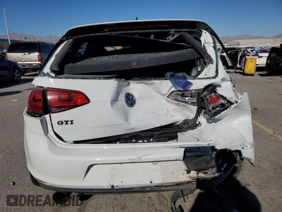 2016 Volkswagen Golf GTI SE with VIN 3VW5T7AU3GM050211, listed as a Copart auction lot 41888535 with 52,784 mi miles and Salvage Title. Bid and sale history available at carsss.com. Image 6.