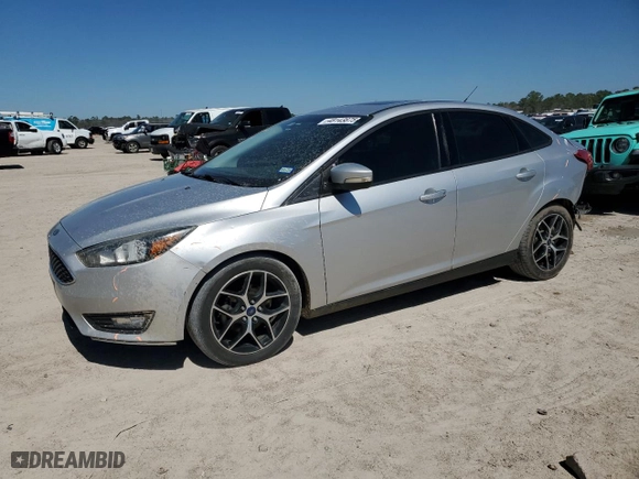 2017 Ford Focus SEL with VIN 1FADP3H21HL219974, listed as a Copart auction lot 48143875 with 185,795 mi miles and Salvage Title. Bid and sale history available at carsss.com. Image 1.
