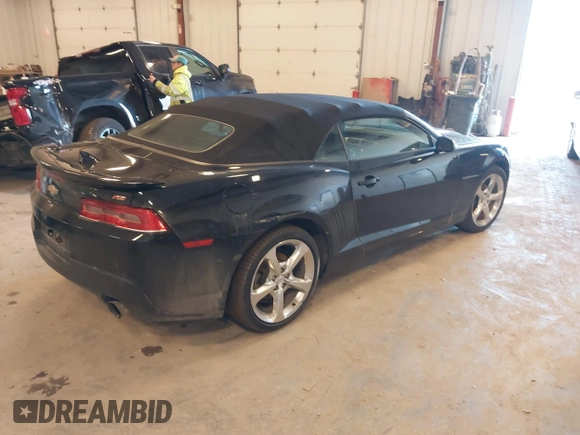 2014 Chevrolet Camaro LT with VIN 2G1FC3D33E9257134, listed as a IAAI auction lot 41743312 with 104,898 mi miles and . Bid and sale history available at DreamBid. Image 4.