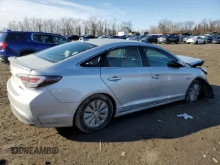 2016 Hyundai Sonata Hybrid SE with VIN KMHE24L11GA029731, listed as a Copart auction lot 43916095 with 160,104 mi miles and Salvage Title. Bid and sale history available at carsss.com. Image 3.