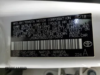 2016 Toyota Prius One z VIN JTDKDTB32J1615392, wystawiony jako Copart lot #52917075 z przebiegiem 74 438 mil mil oraz Czysty tytuł • Clean title. Historia ofert i sprzedaży dostępna na DreamBid. Obrazek 13.