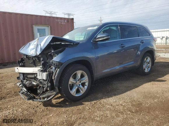 2014 Toyota Highlander Limited with VIN 5TDDKRFH9ES011984, listed as a Copart auction lot 51773845 with 104,857 mi miles and Salvage Title. Bid and sale history available at carsss.com. Image 1.