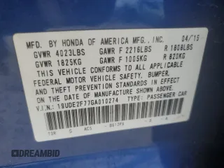 2016 Acura ILX w/Premium Pkg with VIN 19UDE2F77GA010274, listed as a Copart auction lot 48346495 with 156,133 mi miles and Salvage Title. Bid and sale history available at carsss.com. Image 13.