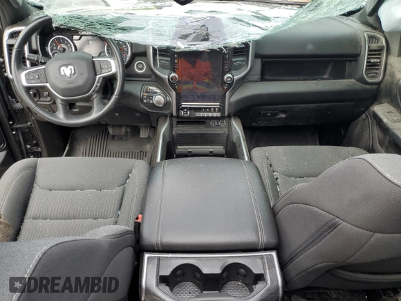 2022 Ram 1500 Big Horn with VIN 1C6SRFMT7NN155488, listed as a Copart auction lot 57314905 with 57,444 mi miles and Non repairable. Bid and sale history available at DreamBid. Image 8.