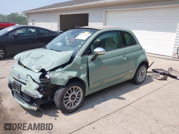 2013 FIAT 500 Lounge with VIN 3C3CFFER3DT536623, listed as a IAAI auction lot 42425991 with 87,905 mi miles and . Bid and sale history available at DreamBid. Image 19.