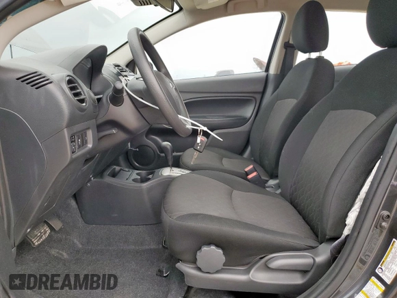 2024 Mitsubishi Mirage ES with VIN ML32AUHJ4RH013782, listed as a Copart auction lot 58069015 with 7,366 mi miles and Salvage title. Bid and sale history available at DreamBid. Image 7.
