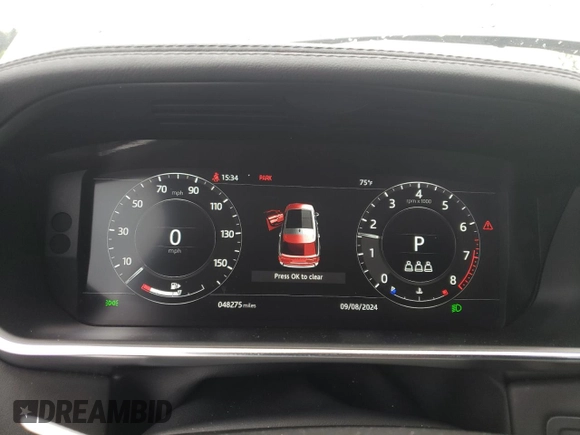 2022 Land Rover Range Rover Westminster z VIN SALGS2RU3NA467014, wystawiony jako Copart lot #66455254 z przebiegiem 48 275 mil mil oraz Szkoda całkowita • Salvage title. Historia ofert i sprzedaży dostępna na DreamBid. Obrazek 9.