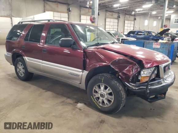 2001 GMC Jimmy SLT z VIN 1GKDT13W112191002, wystawiony jako Copart lot #55150035 z przebiegiem 203 940 mil mil oraz Nie do naprawy • Non repairable. Historia ofert i sprzedaży dostępna na DreamBid. Obrazek 4.