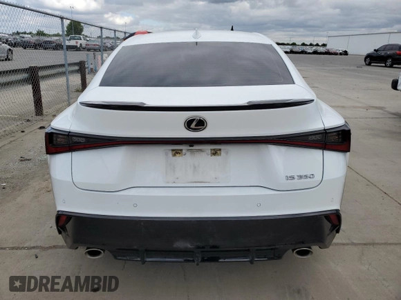 2022 Lexus IS 350 F Sport with VIN JTHGZ1B20N5050205, listed as a Copart auction lot 54774545 with 65,074 mi miles and Salvage title. Bid and sale history available at DreamBid. Image 6.