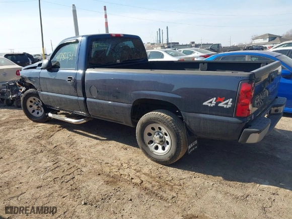 2007 Chevrolet Silverado 1500 Classic Work Truck with VIN 3GCEK14X67G256288, listed as a IAAI auction lot 41782131 with 1 mi miles. Bid and sale history available at carsss.com. Image 3.