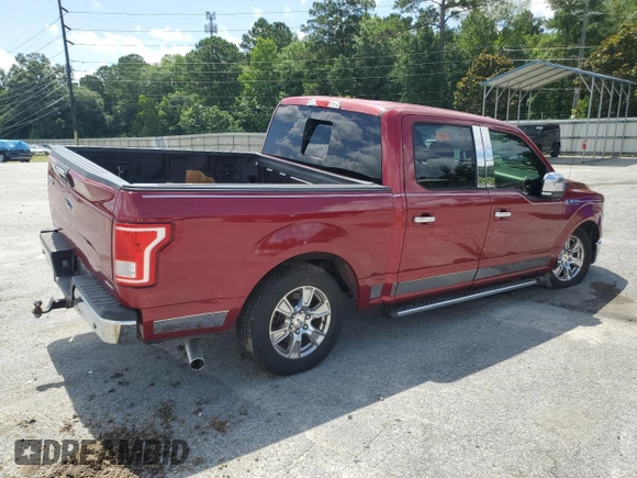 2015 Ford F-150 XL with VIN 1FTEW1CF2FKE96734, listed as a Copart auction lot 61216835 with 77,726 mi miles and Salvage title. Bid and sale history available at DreamBid. Image 3.