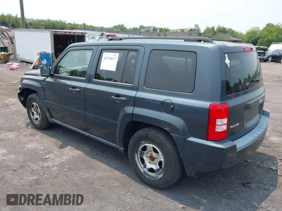 2008 Jeep Patriot Sport with VIN 1J8FF28W48D588723, listed as a IAAI auction lot 42394617 with 112,266 mi miles and . Bid and sale history available at DreamBid. Image 3.