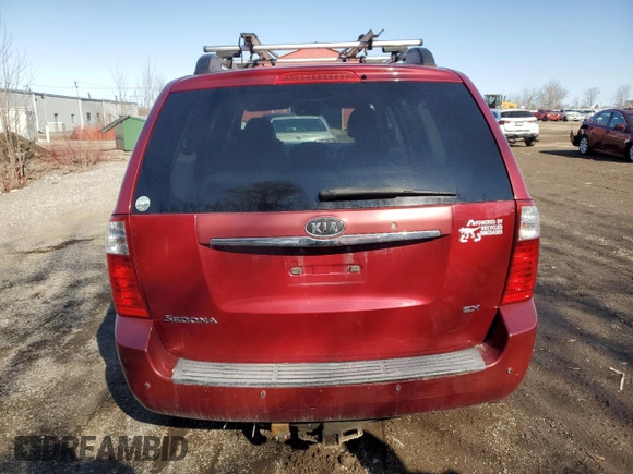 2008 Kia Sedona LX with VIN KNDMB233486207397, listed as a Copart auction lot 48317505 with Not Provided miles and Clean Title. Bid and sale history available at carsss.com. Image 6.