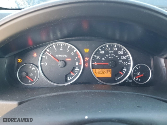 2008 Nissan Pathfinder S with VIN 5N1AR18U58C643909, listed as a Copart auction lot 47435565 with 210,390 mi miles and Salvage Title. Bid and sale history available at carsss.com. Image 9.