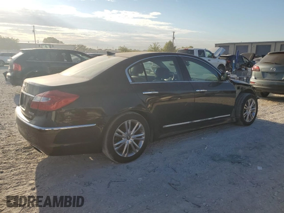 2013 Hyundai Genesis 3.8L with VIN KMHGC4DD2DU235018, listed as a Copart auction lot 68791954 with 171,739 mi miles and Salvage Title. Bid and sale history available at carsss.com. Image 3.