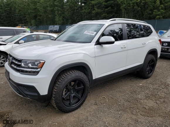 2019 Volkswagen Atlas 3.6L V6 S with VIN 1V2GR2CA0KC540503, listed as a Copart auction lot 59984564 with 105,402 mi miles and Salvage Title. Bid and sale history available at carsss.com. Image 1.