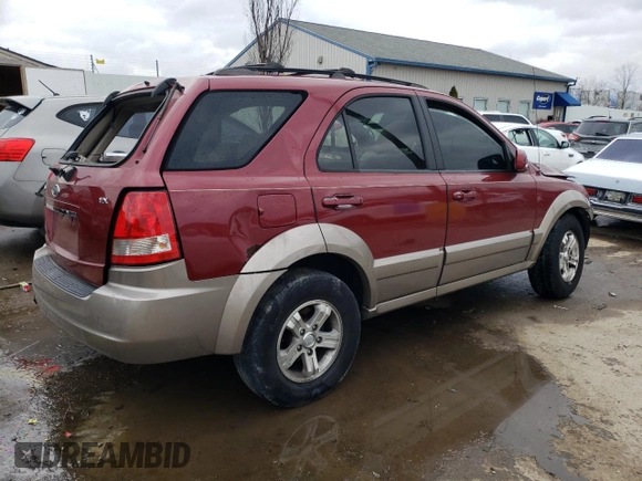 2006 Kia Sorento LX with VIN KNDJD733765524331, listed as a Copart auction lot 80685693 with Not Provided miles and Non Repairable. Bid and sale history available at carsss.com. Image 3.