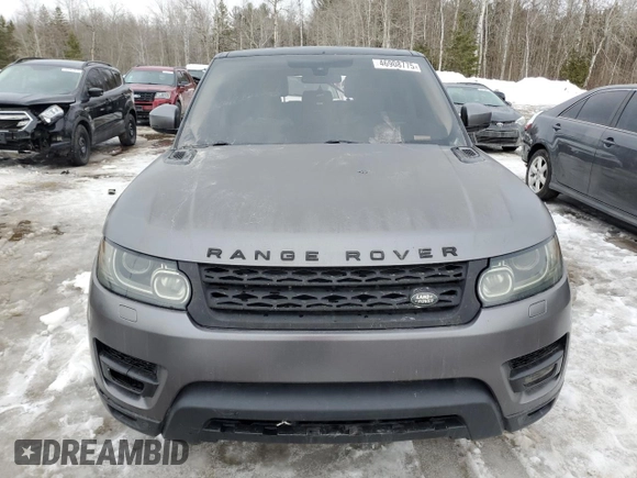 2016 Land Rover Range Rover Sport HSE with VIN SALWR2KF4GA635149, listed as a Copart auction lot 46908775 with 196,015 mi miles and Clean Title. Bid and sale history available at DreamBid. Image 5.