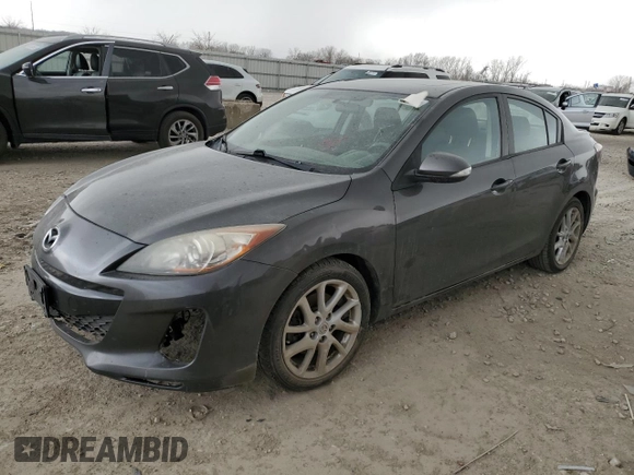 2012 Mazda 3 s Touring with VIN JM1BL1V58C1646301, listed as a Copart auction lot 47856385 with 97,982 mi miles and Salvage Title. Bid and sale history available at carsss.com. Image 1.