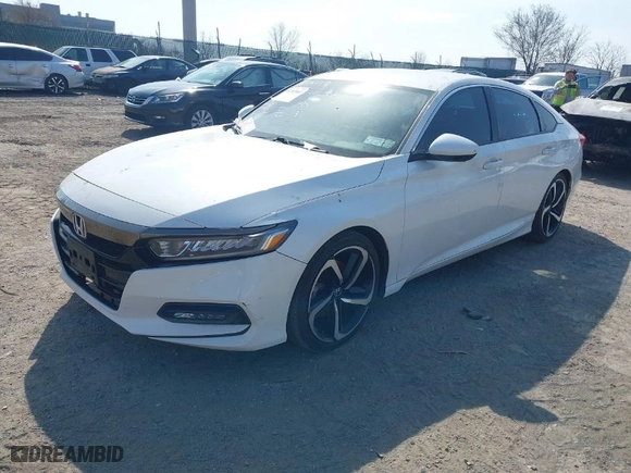 2019 Honda Accord Sedan Sport 1.5T with VIN 1HGCV1F39KA175674, listed as a IAAI auction lot 41783002 with 76,076 mi miles. Bid and sale history available at carsss.com. Image 2.