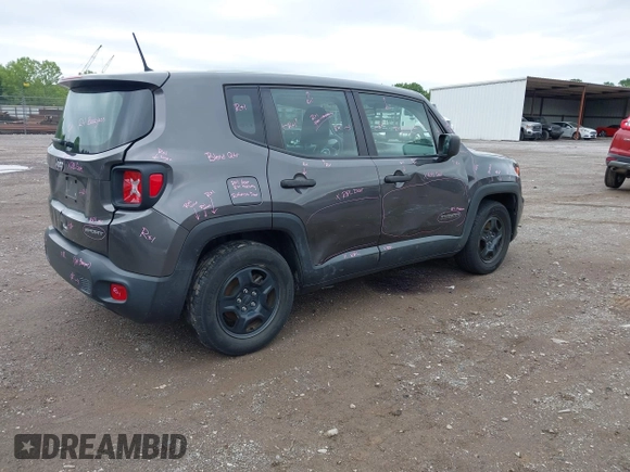 2019 Jeep Renegade Sport with VIN ZACNJAAB3KPK17836, listed as a IAAI auction lot 42351057 with 52,318 mi miles and . Bid and sale history available at DreamBid. Image 4.