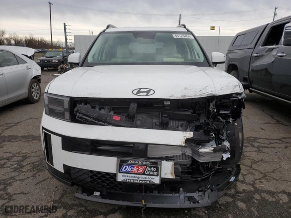 2025 Hyundai Santa Fe Calligraphy with VIN 5NMP5DGL9SH083762, listed as a Copart auction lot 85725454 with 1,977 mi miles and Salvage Title. Bid and sale history available at carsss.com. Image 5.